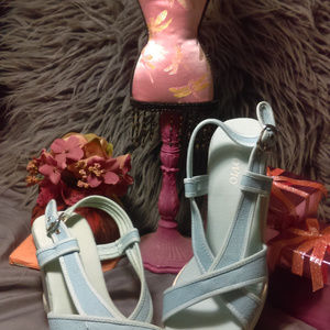 Palovio Light Blue Wedge Size 10